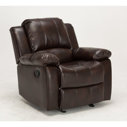 Fauteuil inclinable à bascule Charleston en cuir et gel par Greyson Living