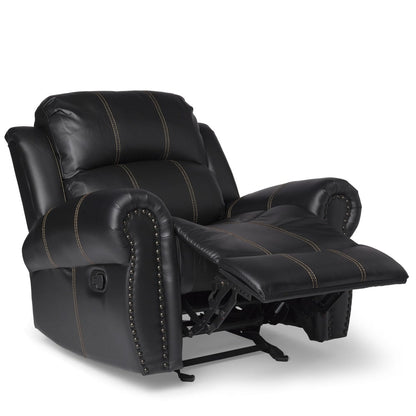 Fauteuil club inclinable Charlie en cuir PU par Christopher Knight Home