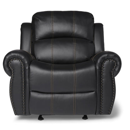 Fauteuil club inclinable Charlie en cuir PU par Christopher Knight Home