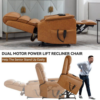 Fauteuil inclinable électrique Chenille à double moteur avec télécommande électrique, massage thermique et mécanisme de mouvement robuste