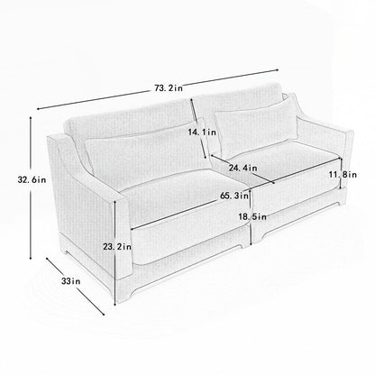 Canapé en tissu chenille