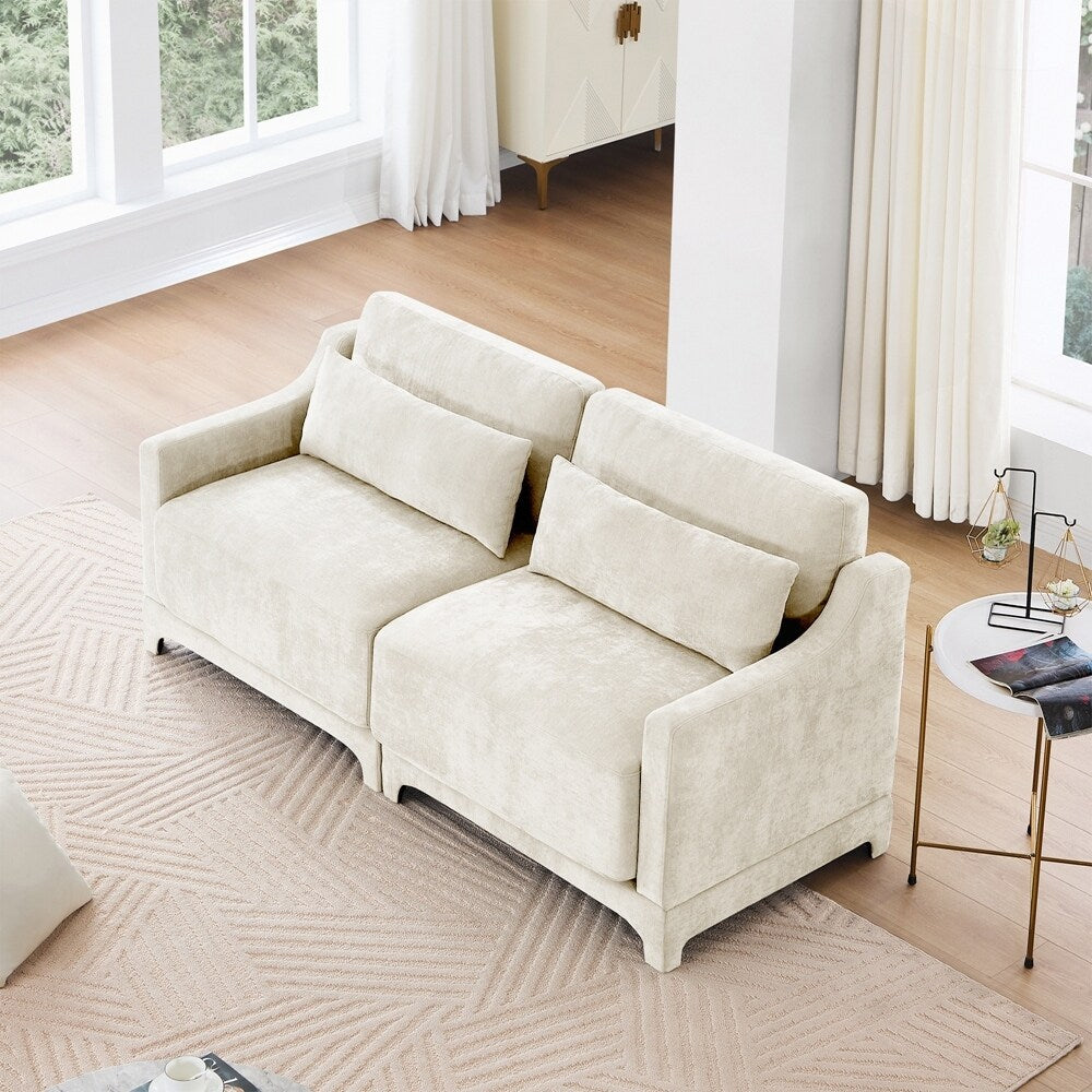 Canapé en tissu chenille