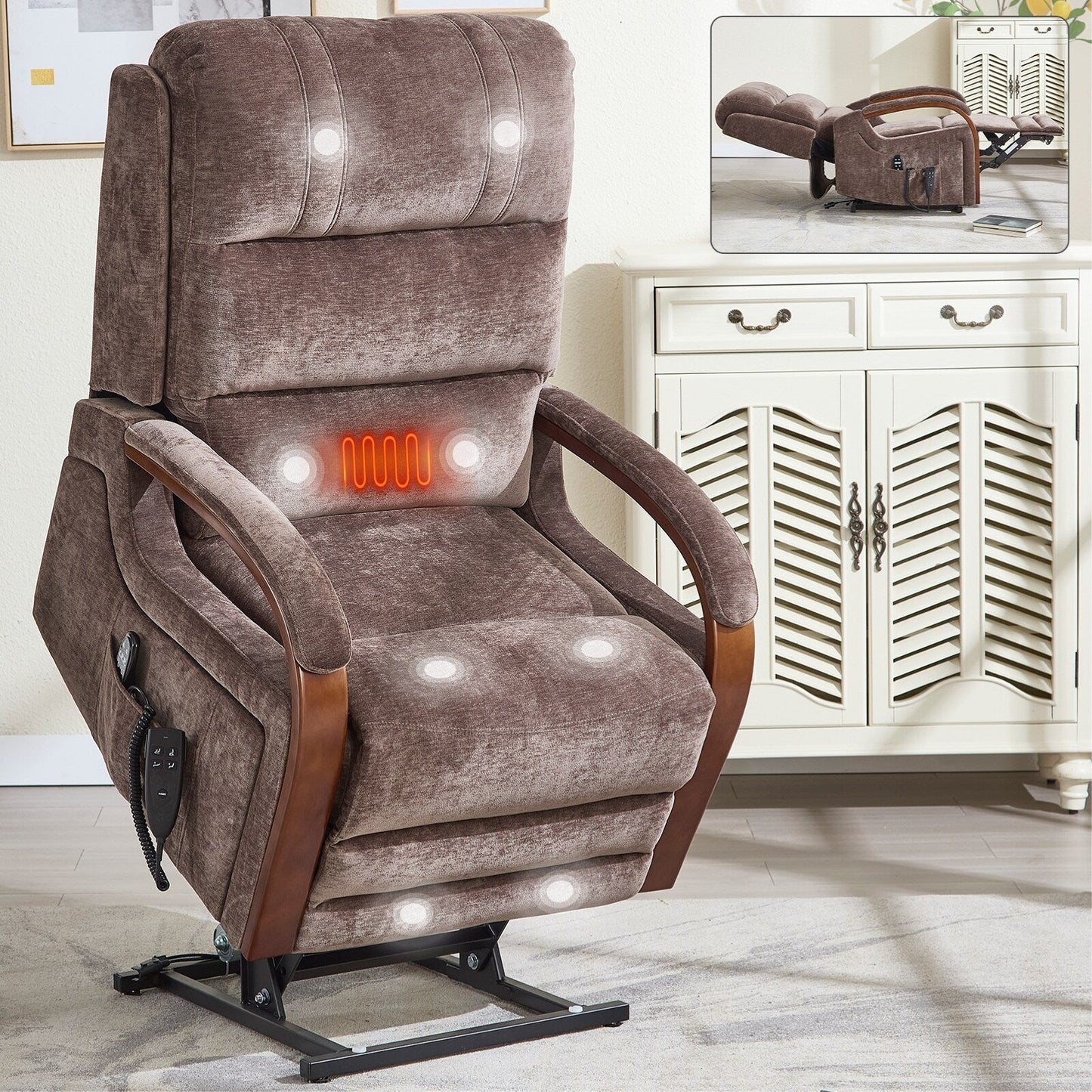 Fauteuil inclinable relevable en chenille
