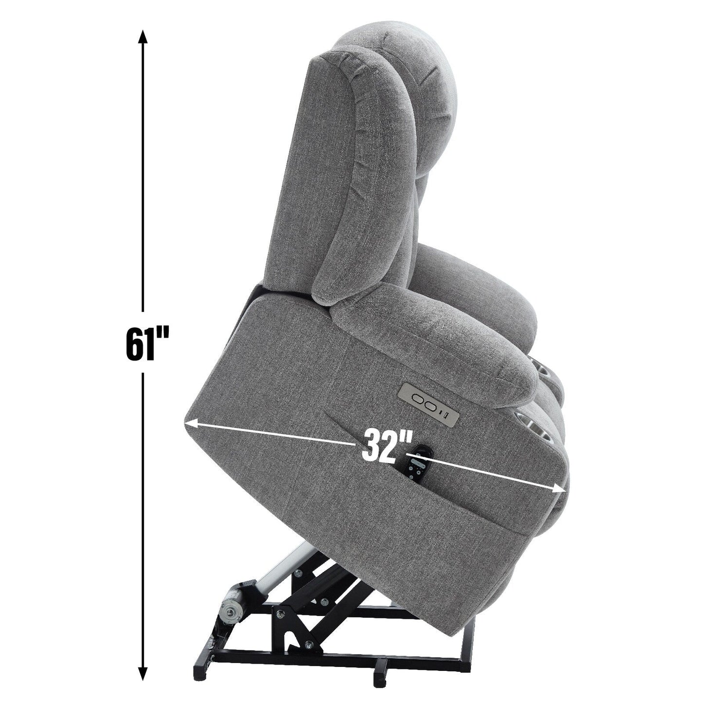 Fauteuil inclinable électrique en chenille