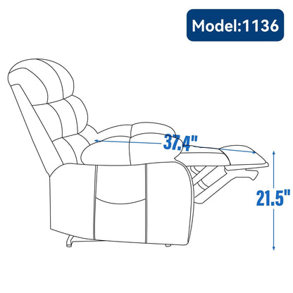 Fauteuil inclinable électrique en chenille