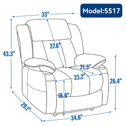 Fauteuil inclinable électrique en chenille