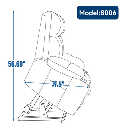 Fauteuil inclinable électrique en chenille