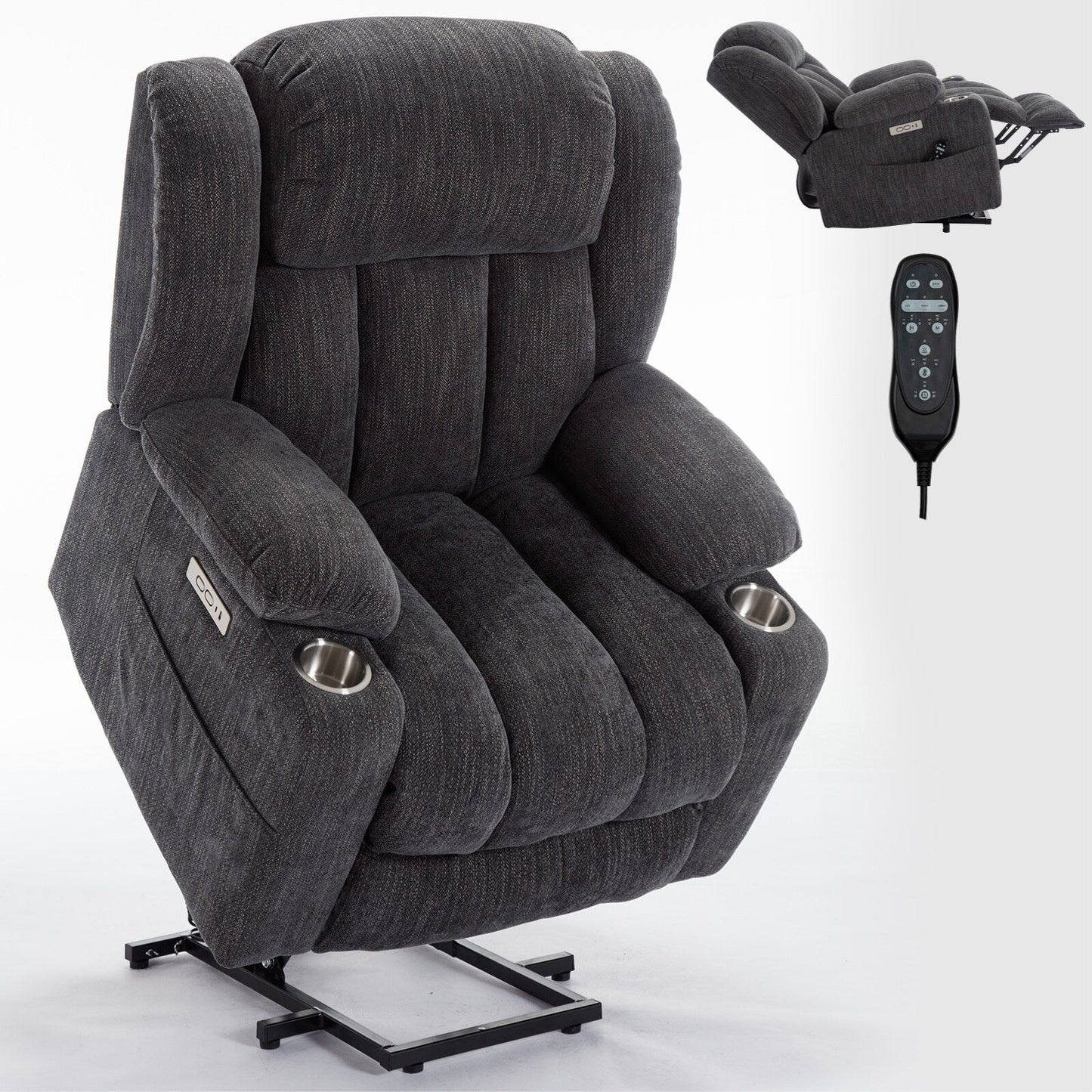 Fauteuil inclinable électrique en chenille
