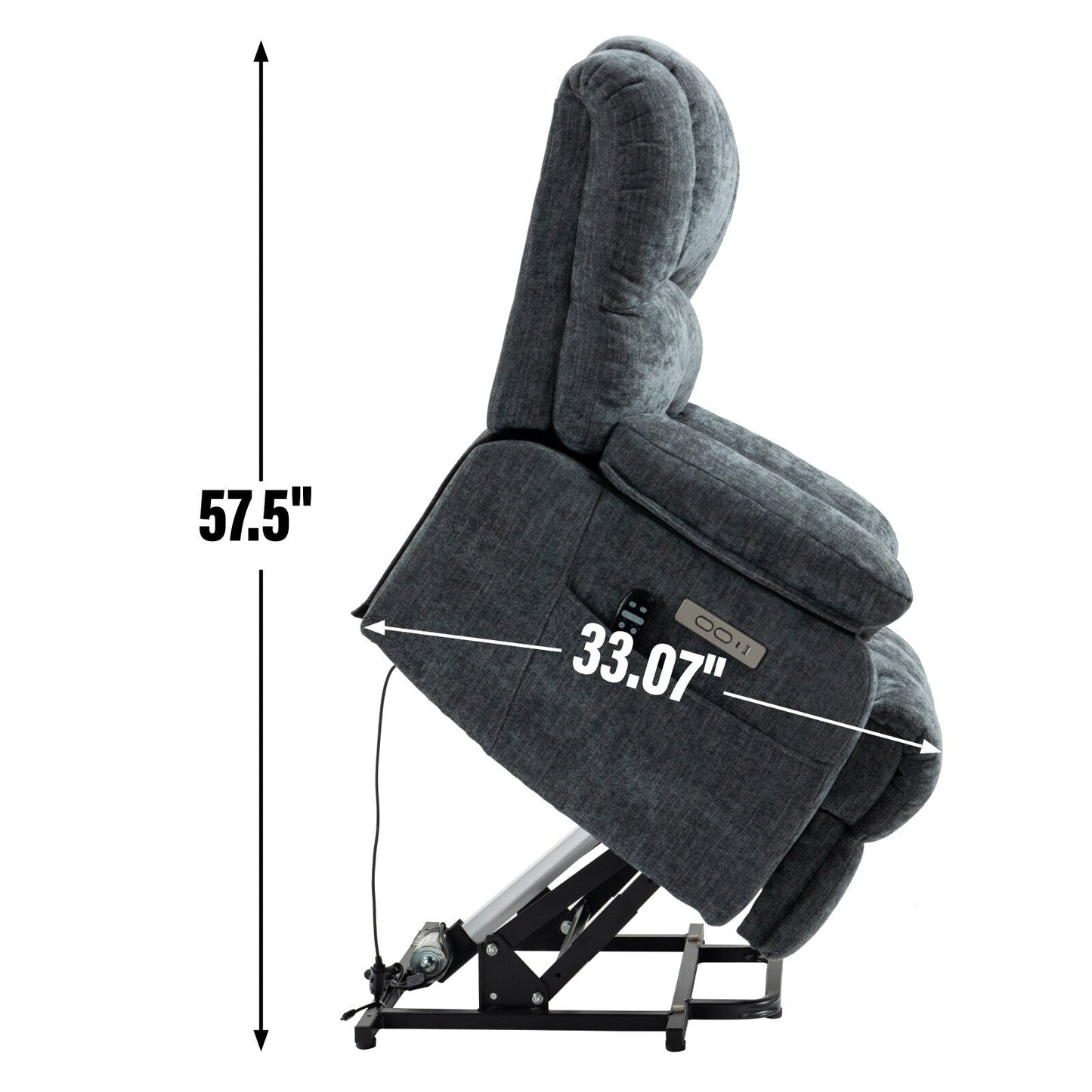 Fauteuil inclinable électrique en chenille