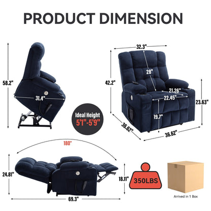 Fauteuil inclinable électrique en chenille