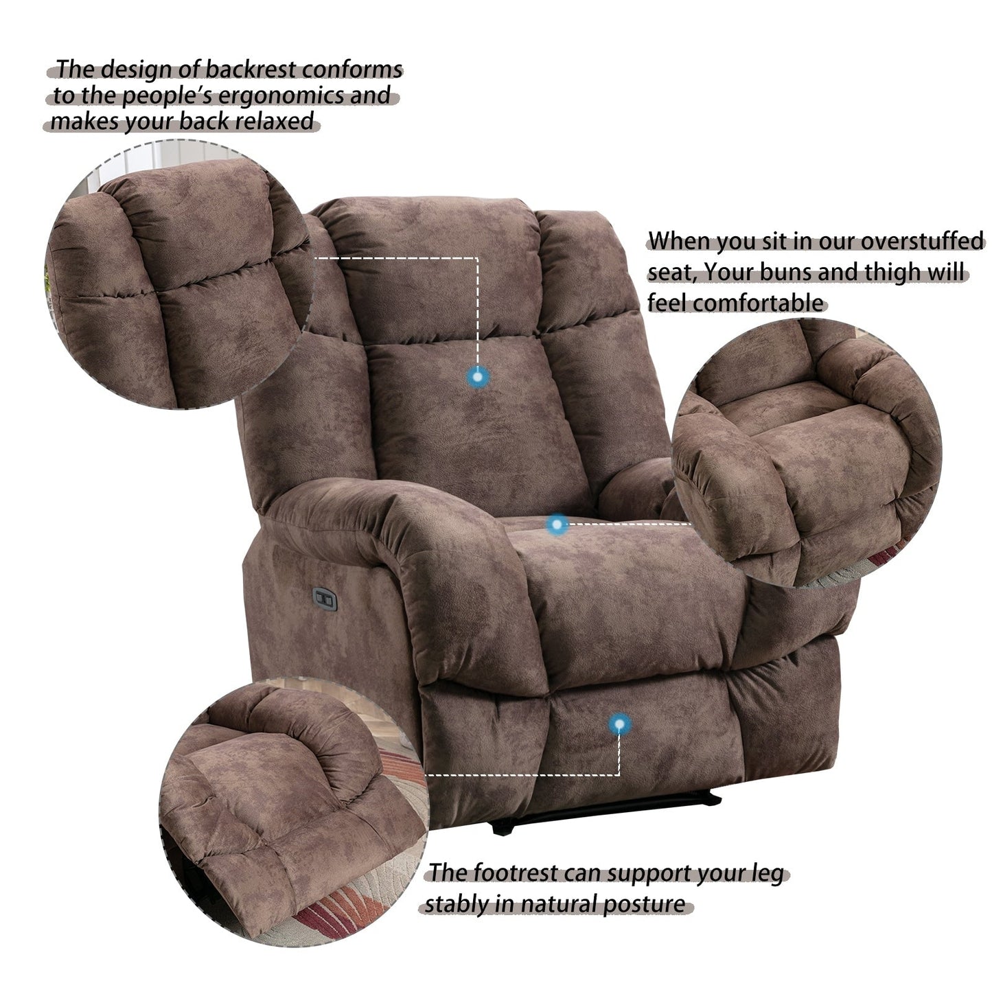 Fauteuil inclinable standard électrique Chenille