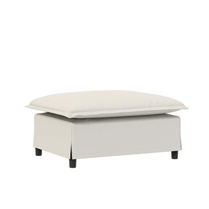 Canapé sectionnel en chenille avec pouf, ensemble de canapé-lit nuage en U avec oreillers, combinaison libre, modulable 5 places rembourré