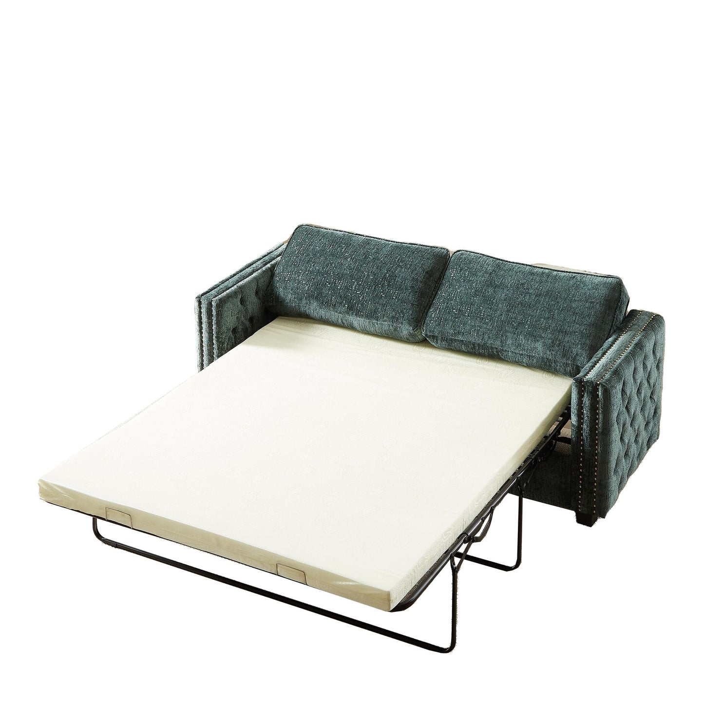 Canapé-lit en chenille avec matelas en mousse à mémoire de forme