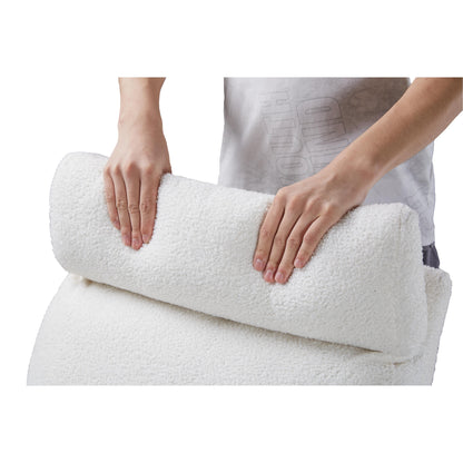 Fauteuil inclinable manuel pivotant à 360° avec coussin épais et poches latérales