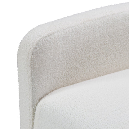 Fauteuil inclinable manuel pivotant à 360° avec coussin épais et poches latérales