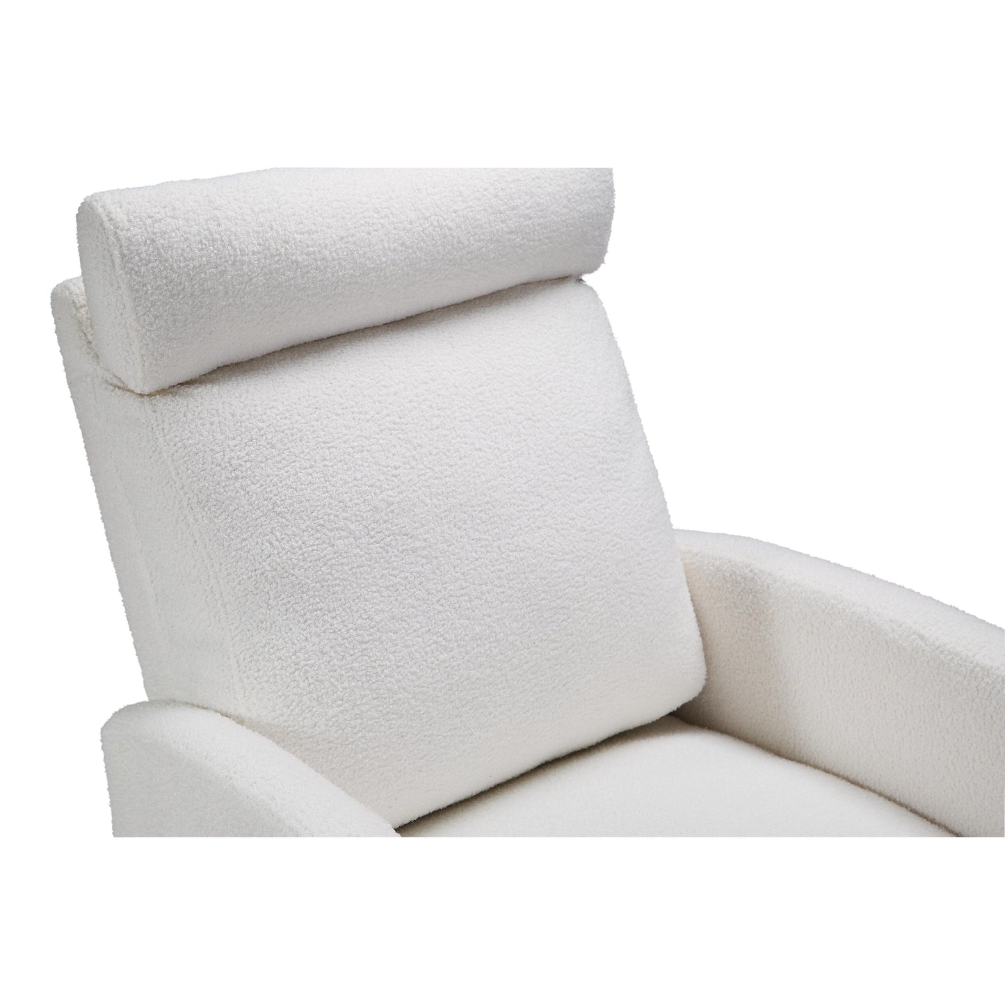 Fauteuil inclinable manuel pivotant à 360° avec coussin épais et poches latérales