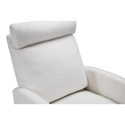 Fauteuil inclinable manuel pivotant à 360° avec coussin épais et poches latérales