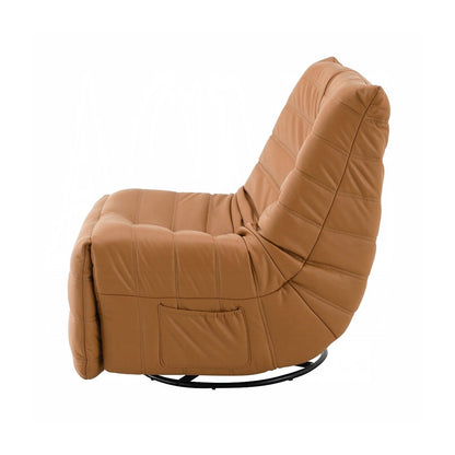 Fauteuil inclinable manuel rembourré en chenille avec pivot
