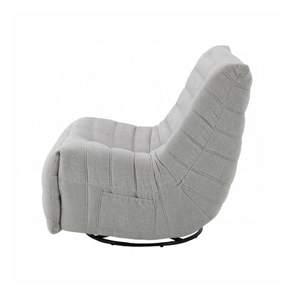 Fauteuil inclinable manuel rembourré en chenille avec pivot