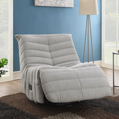 Fauteuil inclinable manuel rembourré en chenille avec pivot