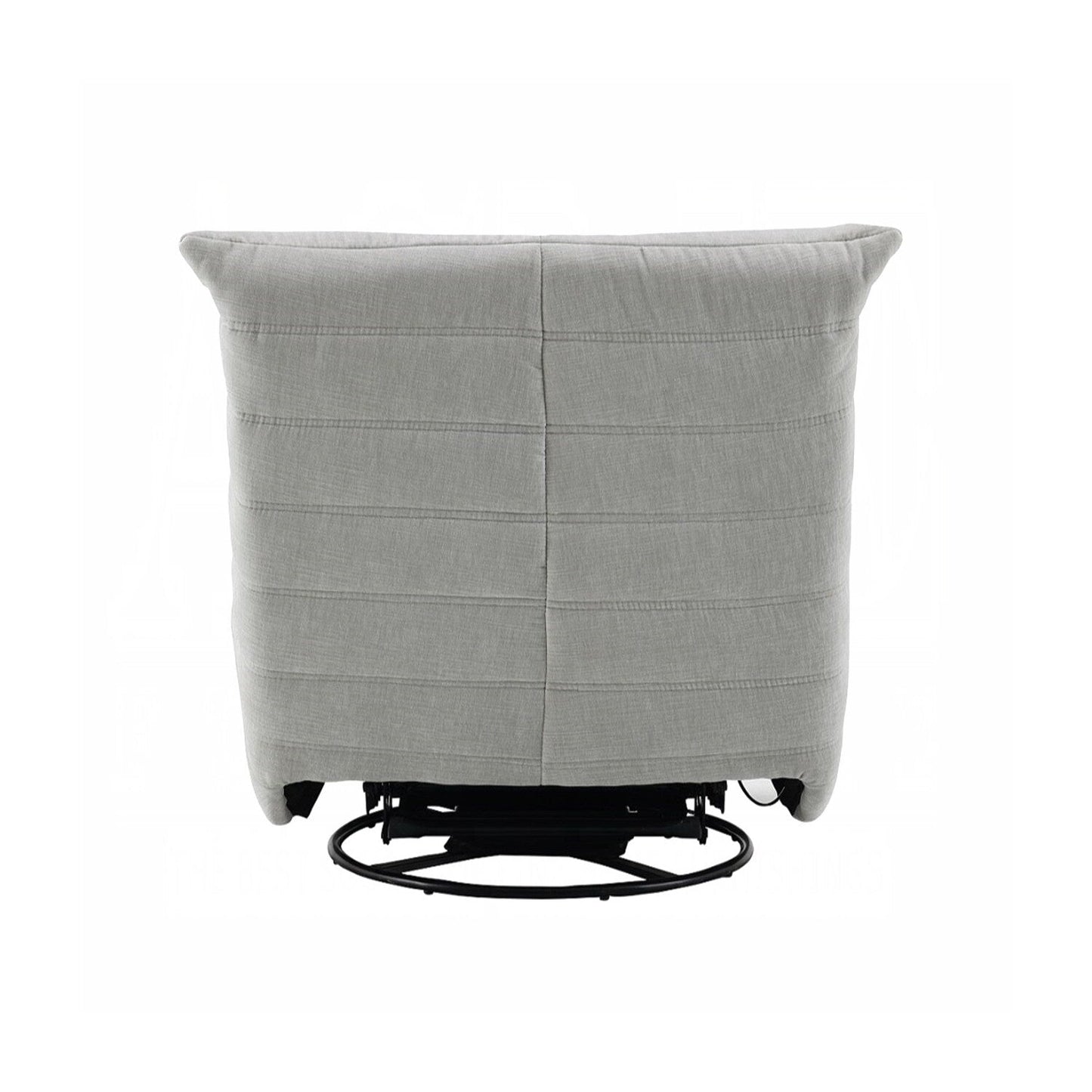 Fauteuil inclinable manuel rembourré en chenille avec pivot