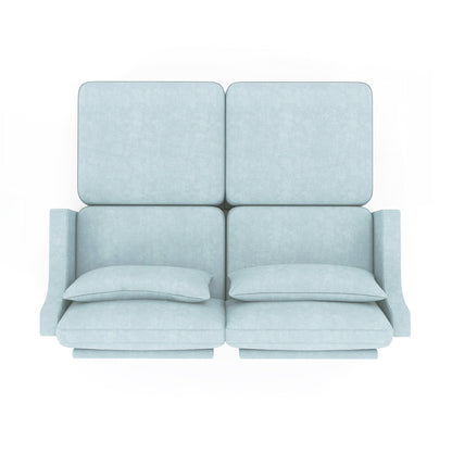 Canapé deux places en tissu chenille