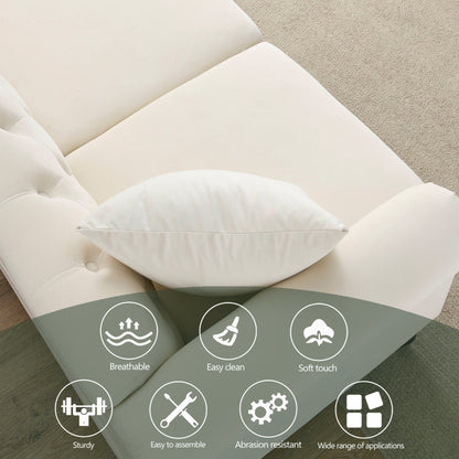 Canapé Chesterfield 3 places rembourré et capitonné avec accoudoirs roulés et clous décoratifs