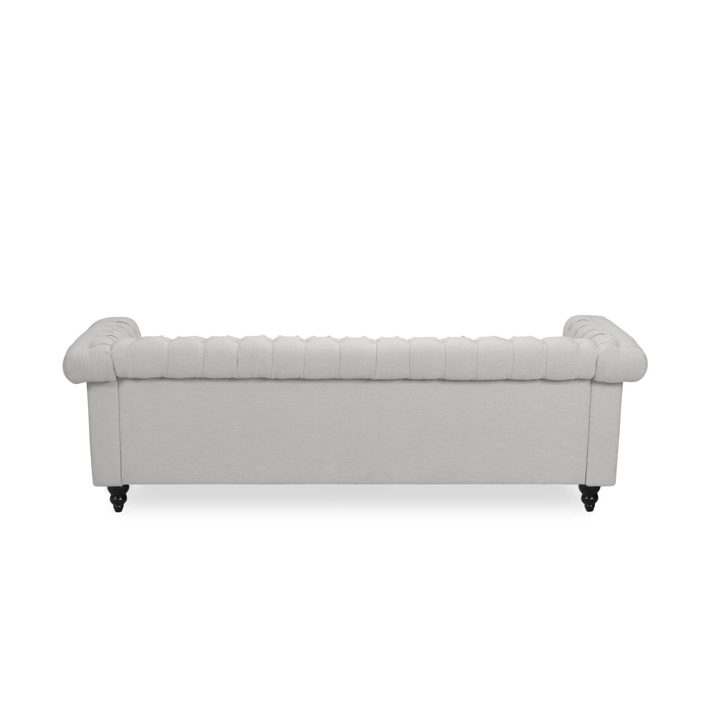 Canapé Chesterfield 3 places avec capitonnage à boutons et clous décoratifs