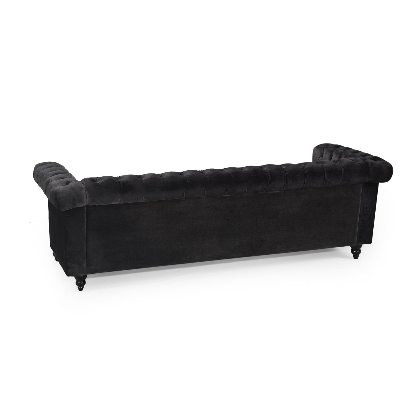 Canapé Chesterfield 3 places avec capitonnage à boutons et clous décoratifs