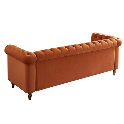 Canapé Chesterfield en velours 84,65 pouces - 30,31 x 31,50 x 84,65
