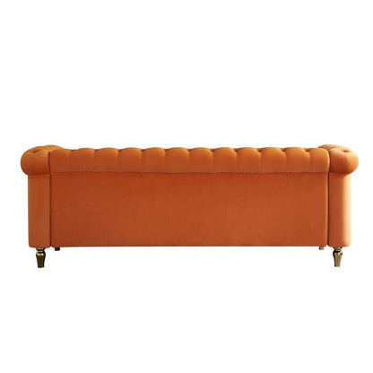 Canapé Chesterfield en velours 84,65 pouces - 30,31 x 31,50 x 84,65