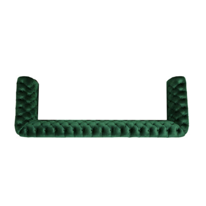 Canapé Chesterfield 3 places capitonné à boutons avec têtes de clous