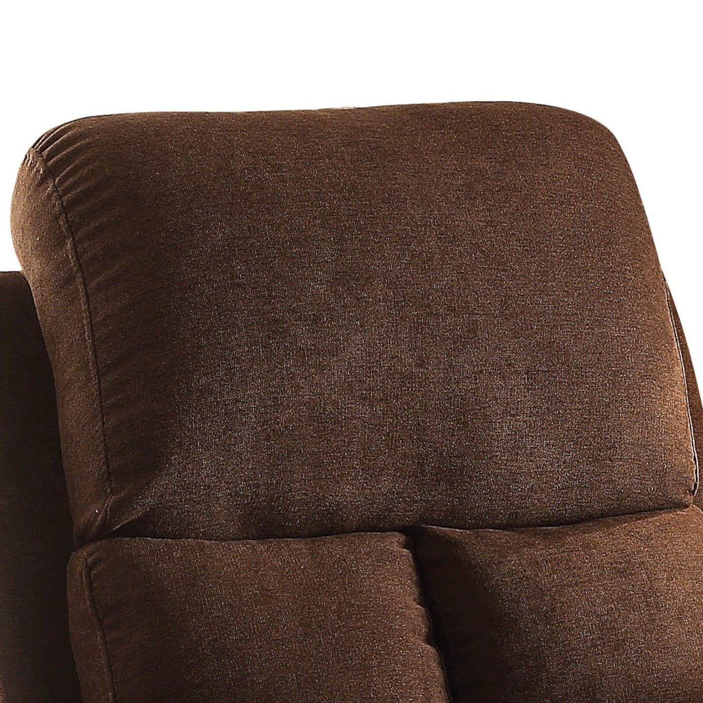 Fauteuil inclinable en lin chocolat