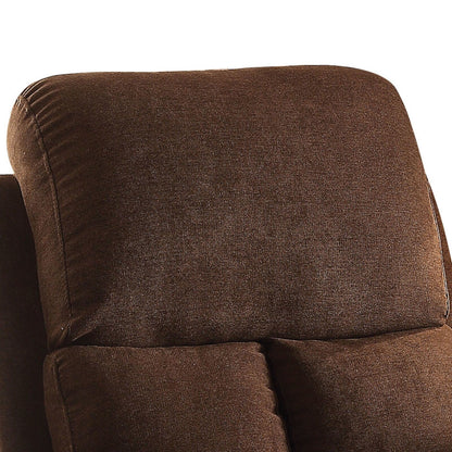 Fauteuil inclinable en lin chocolat