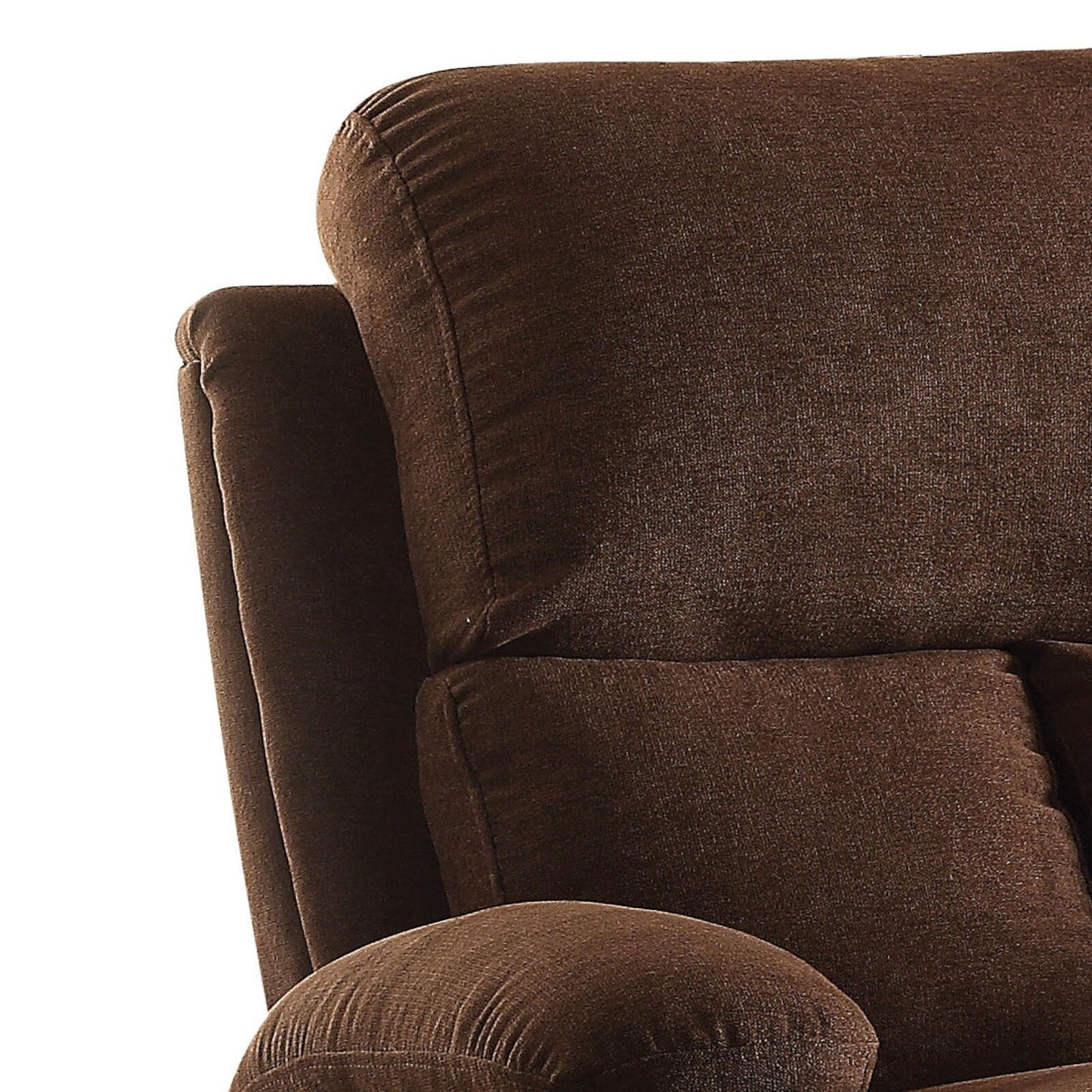 Fauteuil inclinable en lin chocolat