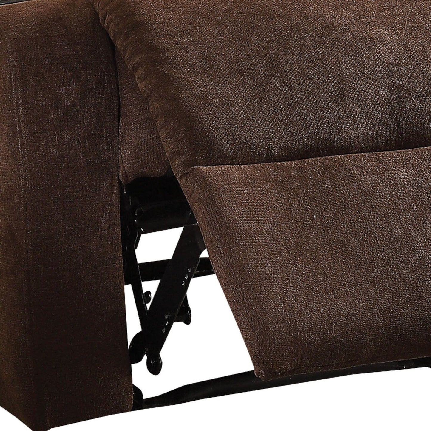 Fauteuil inclinable en lin chocolat
