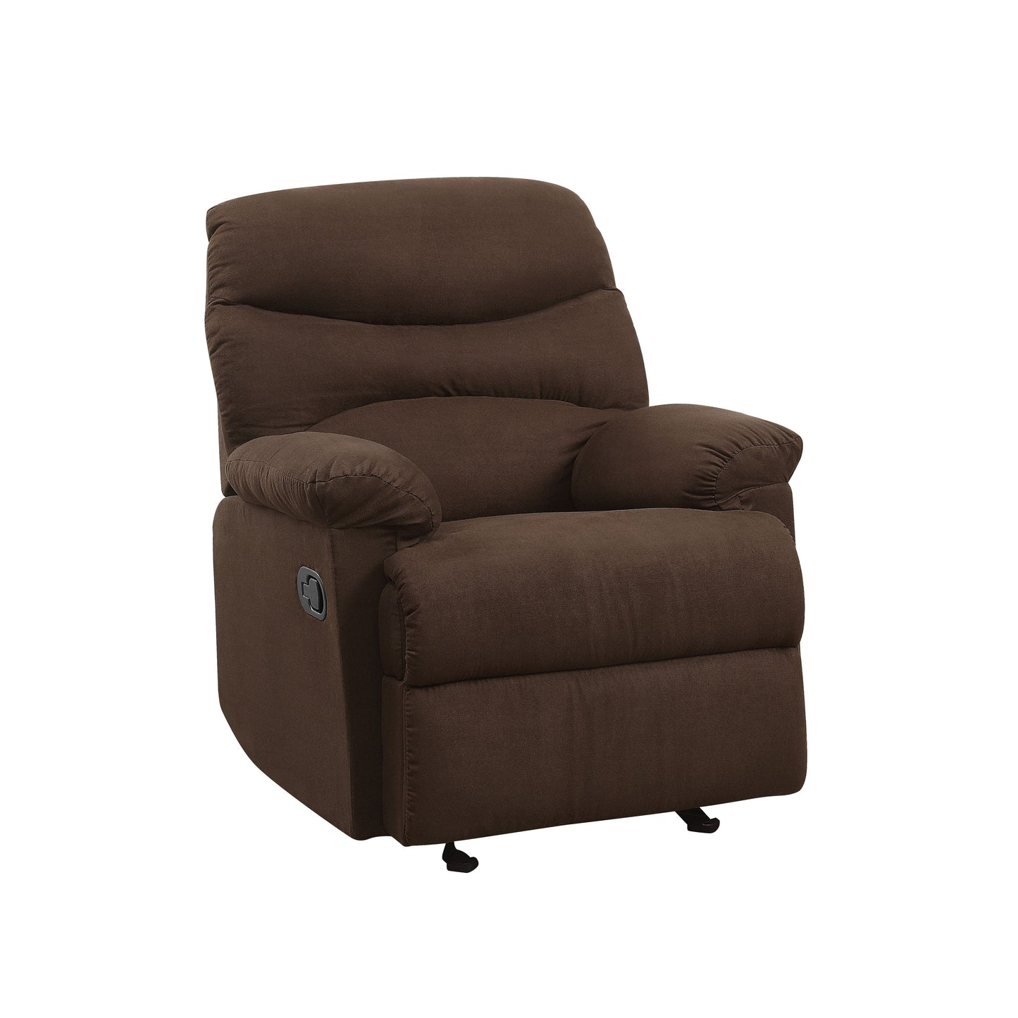 Fauteuil inclinable en microfibre chocolat