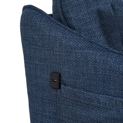 Christopher Knight Home - Canapé 2,5 places avec port de chargement USB et pieds en métal