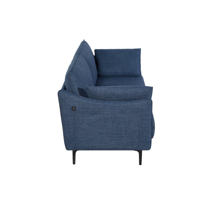 Christopher Knight Home - Canapé 2,5 places avec port de chargement USB et pieds en métal