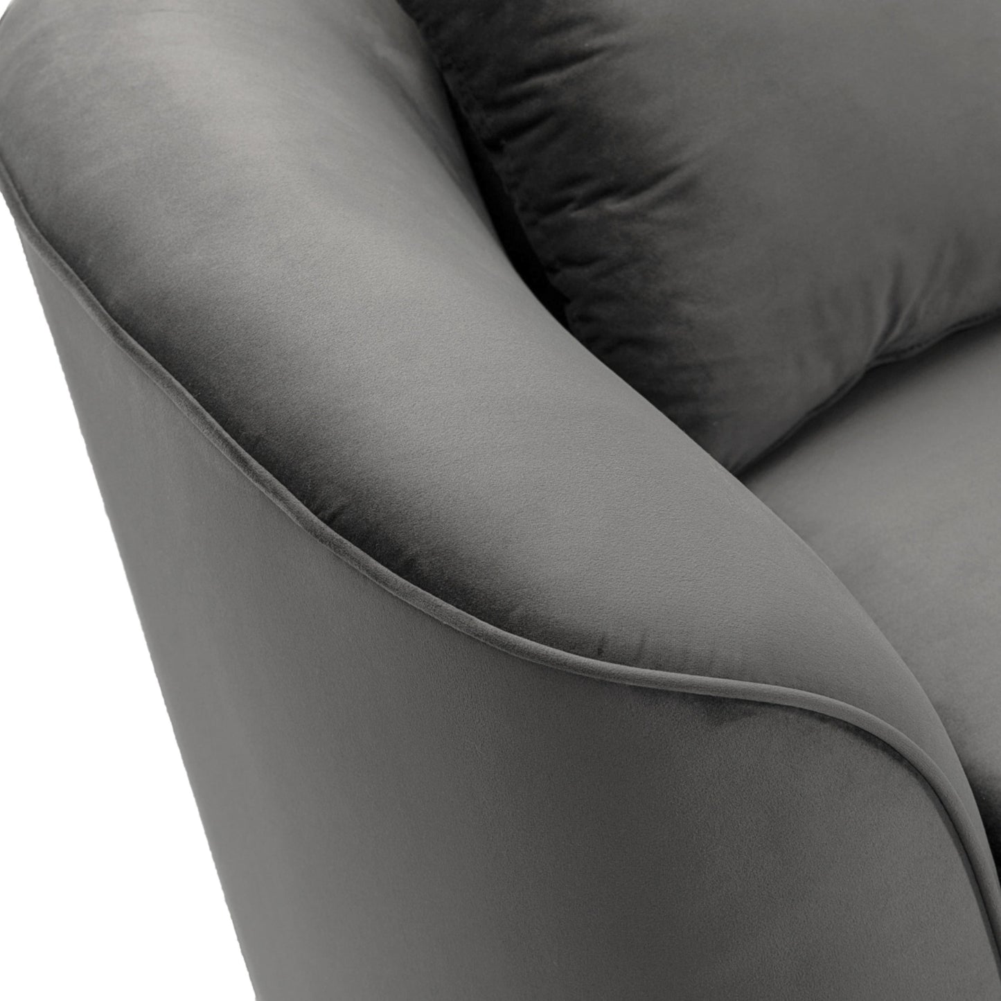 Christopher Knight Home - Canapé incurvé sculptural Allegra de 87 pouces