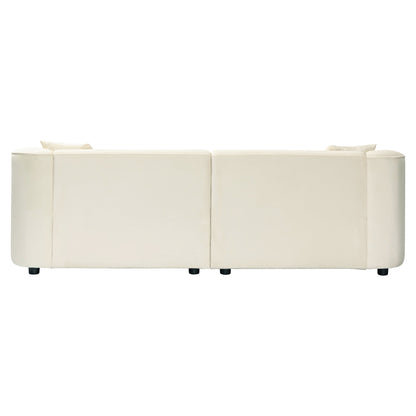 Christopher Knight Home - Canapé incurvé sculptural Allegra de 87 pouces