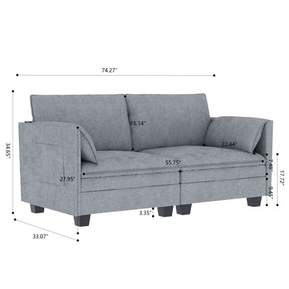 Christopher Knight Home - Canapé causeuse Sophia de style milieu de siècle