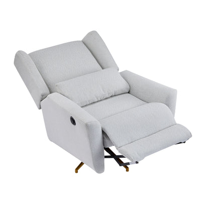 Christopher Knight Home - Fauteuil inclinable pivotant électrique Starling avec base en métal doré