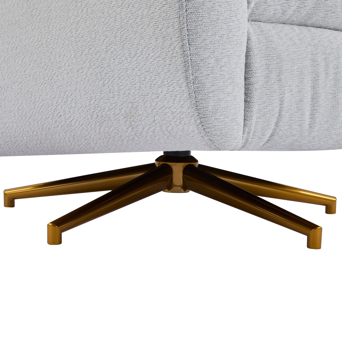 Christopher Knight Home - Fauteuil inclinable pivotant électrique Starling avec base en métal doré