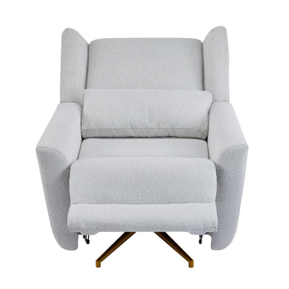 Christopher Knight Home - Fauteuil inclinable pivotant électrique Starling avec base en métal doré