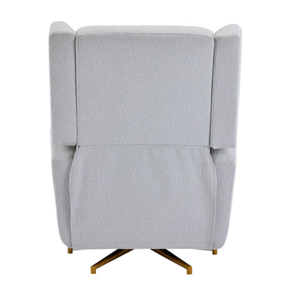 Christopher Knight Home - Fauteuil inclinable pivotant électrique Starling avec base en métal doré