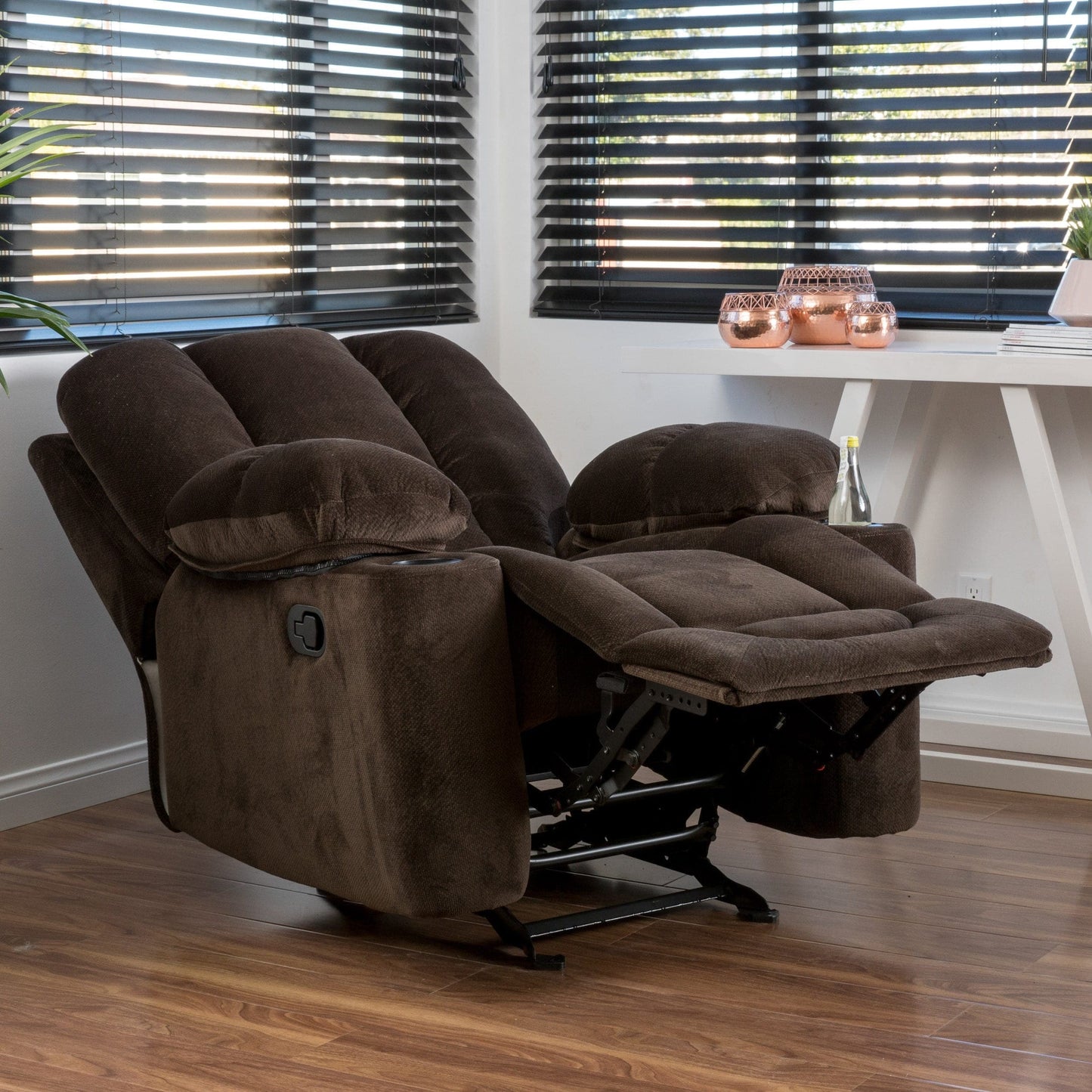 Fauteuil club inclinable en tissu Gannon de Christopher Knight Home