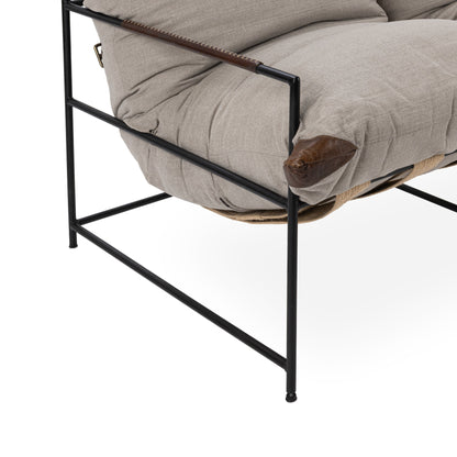 Canapé en tissu et fer Palermo Classic Home