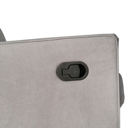 Fauteuil pivotant à bascule classique rembourré et inclinable manuellement