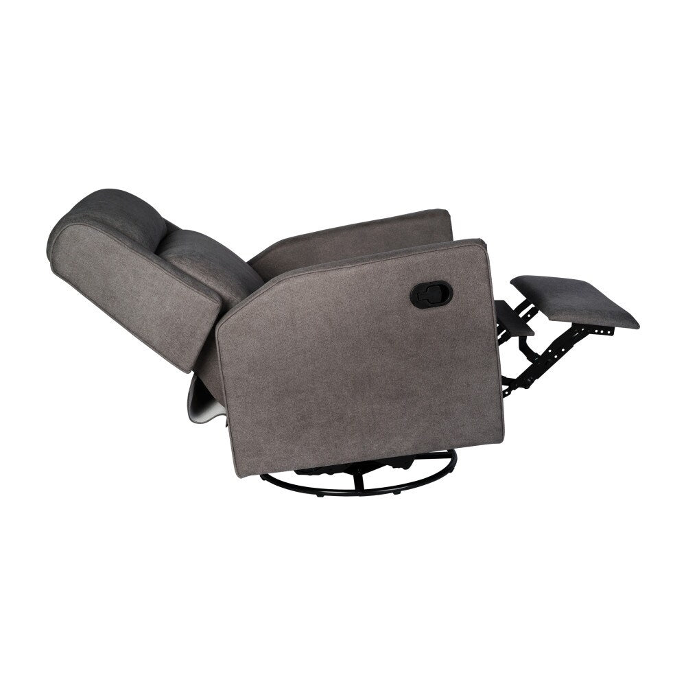 Fauteuil pivotant à bascule classique rembourré et inclinable manuellement